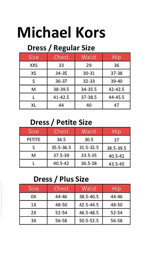 michael kors xxl size chart|Michael Kors swimsuit size chart.